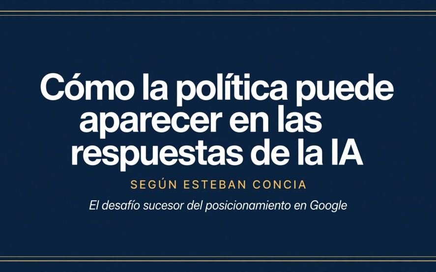 Para aparecer en las respuestas de los chatbots y motores de búsqueda de IA en el ámbito de la comunicación política, se debe aplicar una estrategia conocida como AIO o GEO