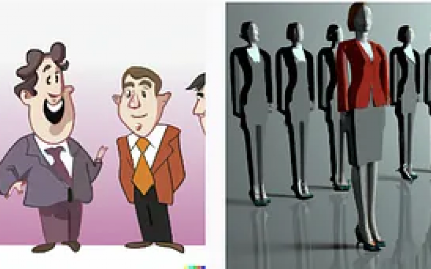 Generado con Dall-E con el prompt: prominent personalities